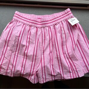 NEW! FREE PEOPLE “Get Free” striped pull on shorts size S